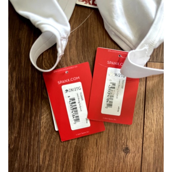 New SPANX Cami Thong Bodysuit, White Size 2X - Picture 6 of 7
